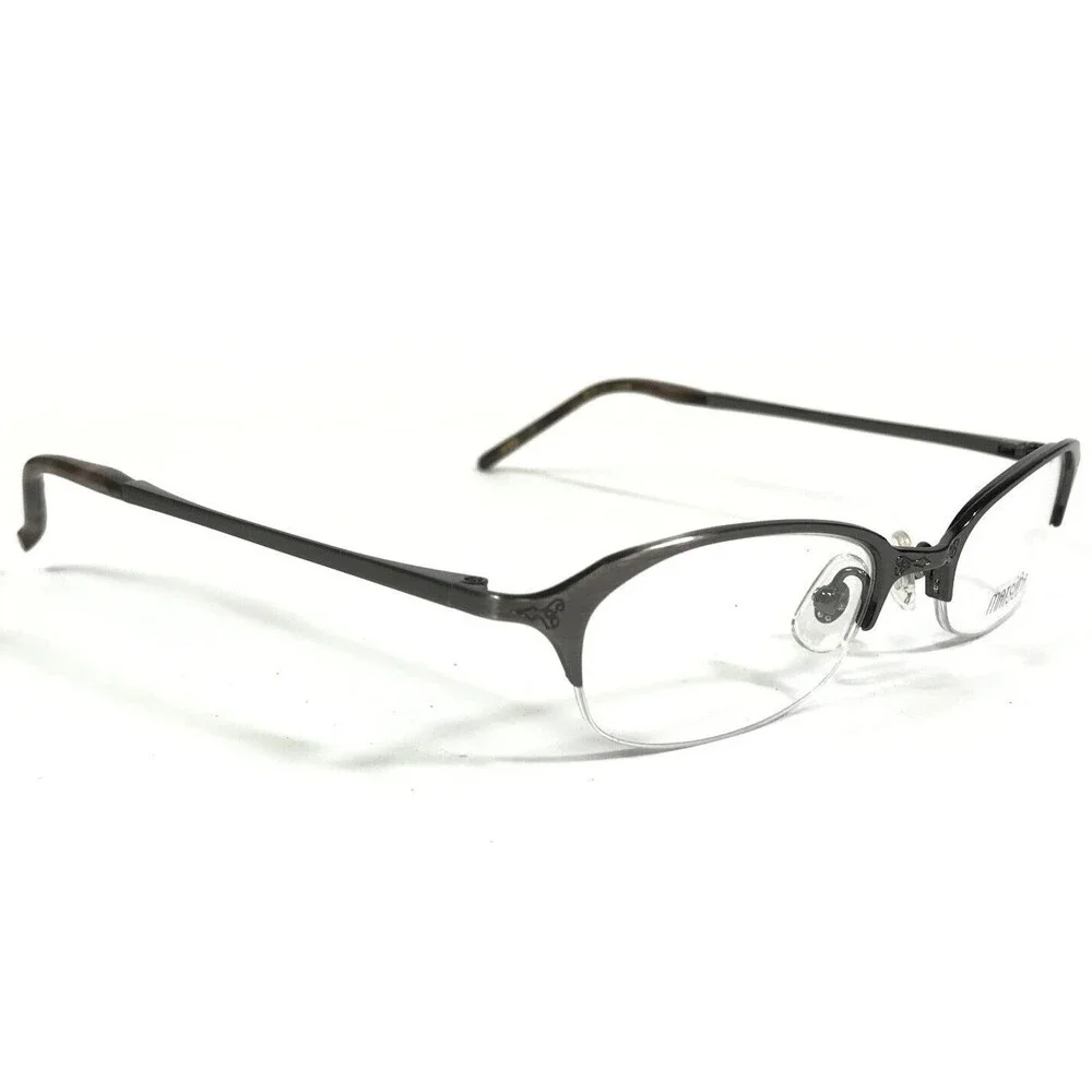 Matsuda Eyeglasses Frames 10208 AGR Brushed Gunmetal Gray Cat Eye 49-19-142
